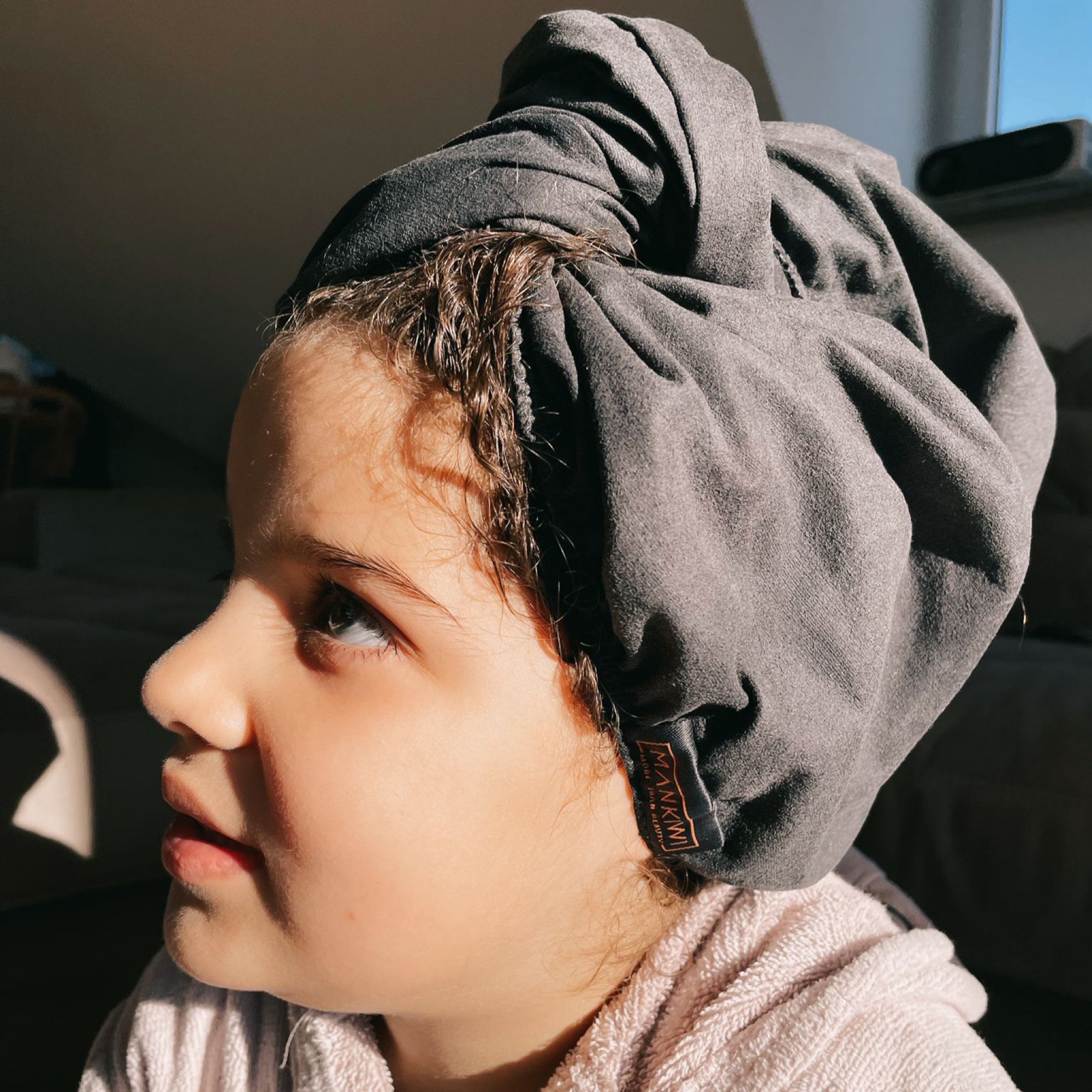 MINI ME HAARTROCKNER TURBAN XXS/XS (Girl Size) - MANKIWI